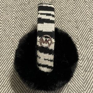 Michael Kors Striped Earmuffs